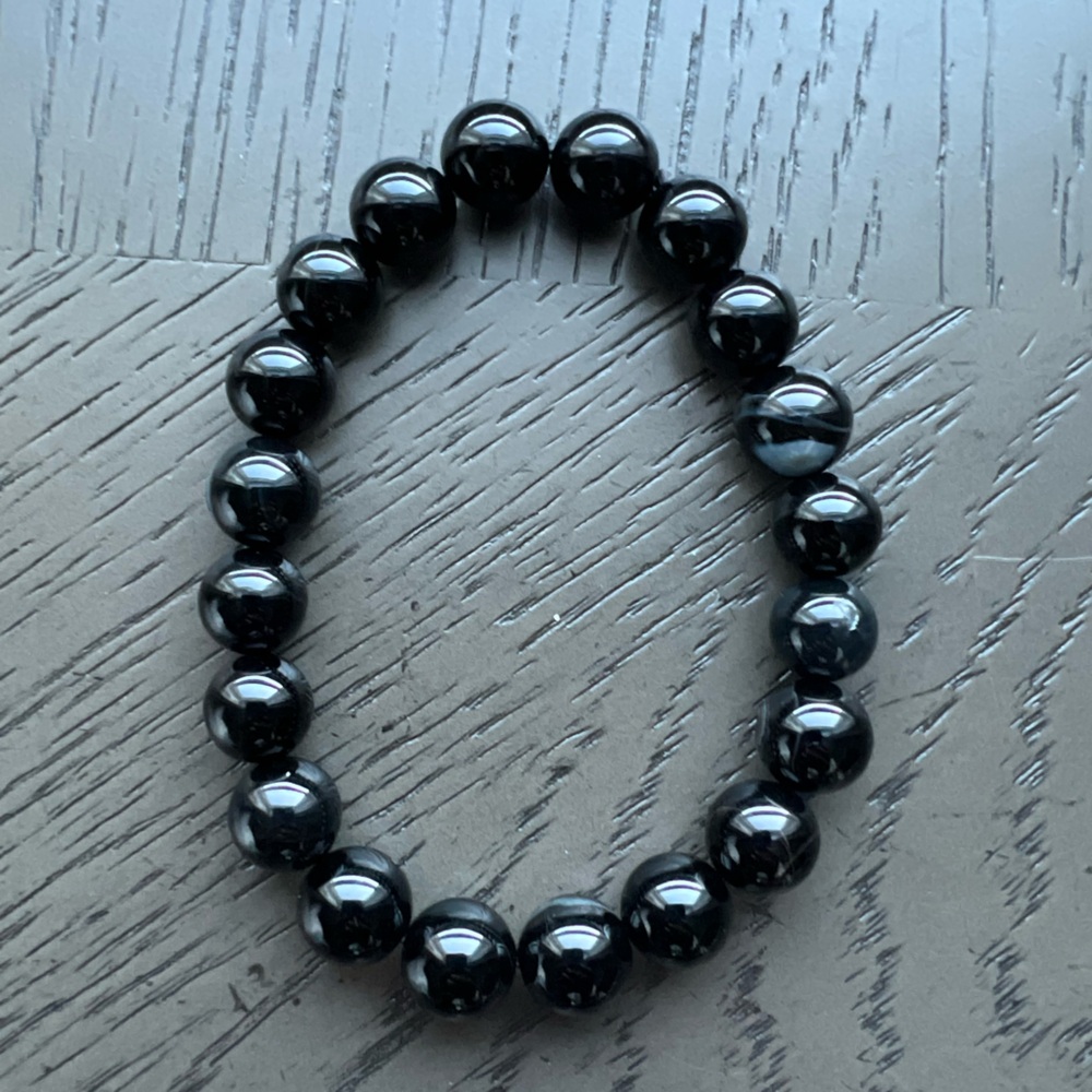 Black Agate bracelet 12mm